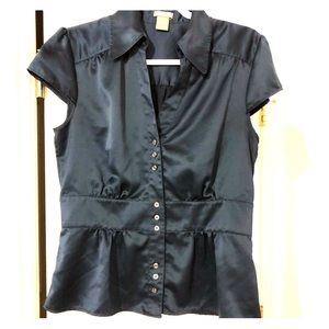 Ann Taylor satin dressy business casual top